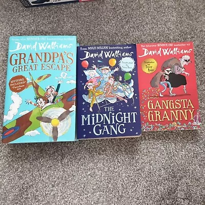 David Walliams Books 3 Included.  Grandpas Great Escape  The Midnight Gang And • £3