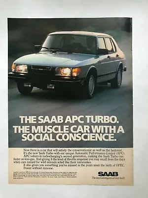 Saab APC Turbo Vintage 1982 Print Ad • $5.90