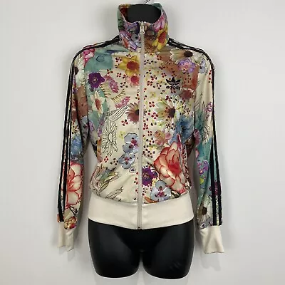$25 • Buy Adidas Women’s Zip Up Jacket Size 6 Multicoloured 