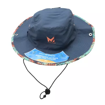 Cooling Blue Floral Bucket Hat Sea Palm By Mission • $19.99
