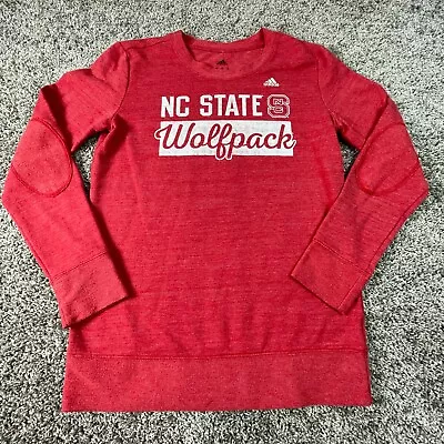 $28.90 • Buy NC State Sweater Womens Medium Red White Sweatshirt Wolfpack NCAA Ladies