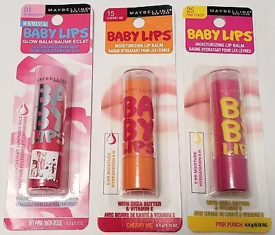 Maybelline  BABY LIPS Glow /Moisturizing Lip Balm YOU CHOOSE • $4.15