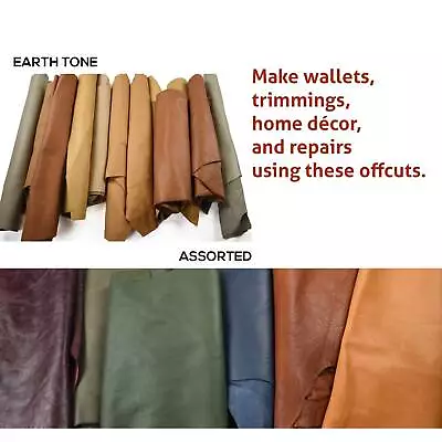 Full Grain Upholstery Leather Offcuts 3 - 5 Sq Ft • $103