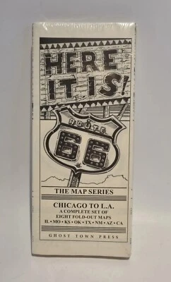 £14.99 • Buy Route 66 Chicago To L.A. Fold Out Map  Ghost Town Press USA Roadtrip NEW