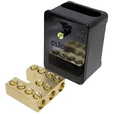 100 Amp Isco Link Box Meter Connector Block Single Pole 5 Way 35mm Junction 100A • £10.95