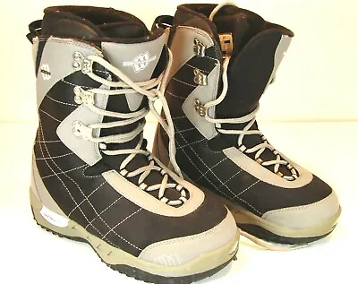 MORROW BIG REVERT Snowboard Boots MEN'S Size 8 Black / Grey Excellent Condition • $75.69