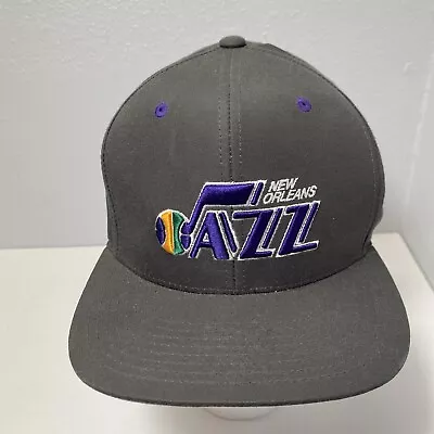 Mitchell & Ness New Orleans Jazz Gray Adjustable Snapback Hat Cap • $10.95