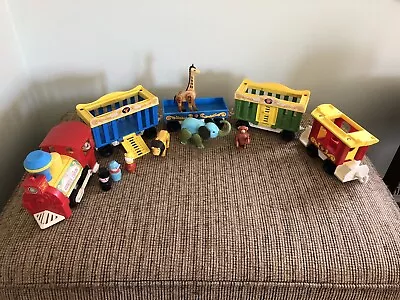 Vintage Fisher Price Little People Circus Train 1973 #991 W/ Extra Train Car • $9