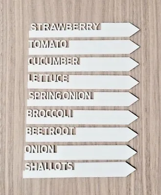 £1.35 • Buy Plant Labels, Allotment Stakes, Gardening Name Tags, Vegetable Garden Markers
