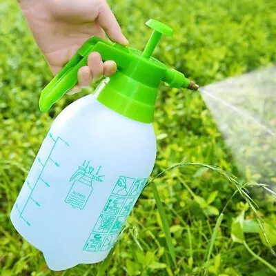 2L Garden Pressure Weed Spray Bottle Water Plant Chemical Sprayer Hand Pump UK • £7.28