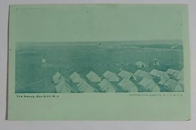 The Range Sea Girt N.J. Y.M.C.A Military Tents New Jersey Shore Private Postcard • $12.98