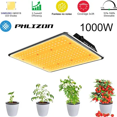 1000W LED Grow Light For Indoor Plants Full Spectrum Veg & Bloom With High PPFD  • $48.98