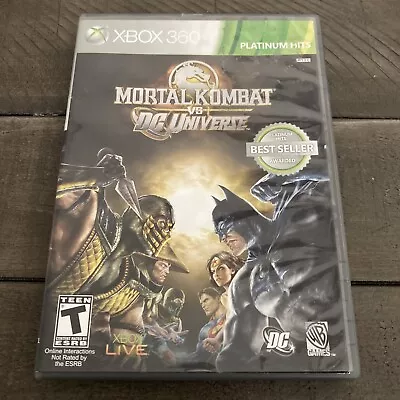 Mortal Kombat Vs. DC Universe (Xbox 360 2008) Complete CIB! Tested! Ships Free • $16.99