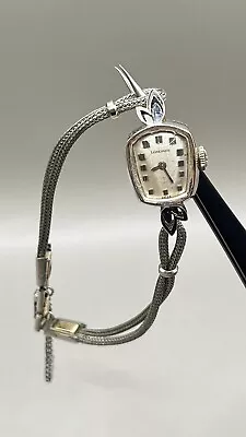 14k White Gold Longines Ladies Watch Vintage Swiss RUNNING • $239.99