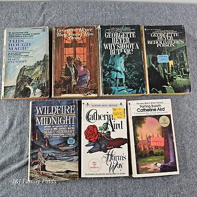 Vtg 1960s 70s Murder Mystery Book Lot Of 7 Paperback Books Aird Heyer Stewart • $18.99