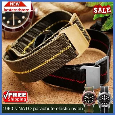 Elastic Nylon Watch Band Universal Replacement Strap Belt 20mm-22mm Wristband FS • $10.99