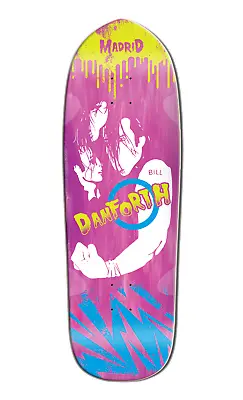 Madrid Bill Danforth  Misfits  Ultra LTD Pink Stain Skateboard Deck • $149.95