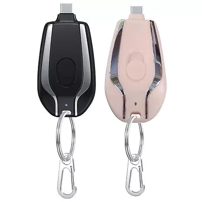 $14.99 • Buy Keychain Portable Mini Power Bank Emergency Pod Charger For Phone 1500mAh IOS