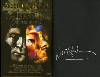 $955 • Buy Neil Gaiman SIGNED AUTOGRAPHED The Sandman Endless Nights HC 1st Ed Print MINT
