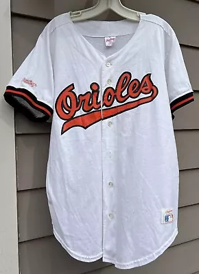 Vintage Rawlings Adult Baltimore Orioles Baseball Jersey Made In USA Size L • $8.80