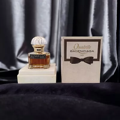 Vintage QUADRILLE Balenciaga .25oz/7.5ml EDP Perfume Paris. Open Box. SHIPS FREE • $89