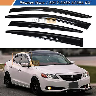 For 2013-2020 Acura ILX JDM Wavy Mugen Style Window Visors Rain Guards Vents • $29.99