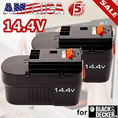 2Pack For BLACK+DECKER 14.4V Slide Battery HPB14 FIRESTORM FSB14 499936-34 A14 • $25