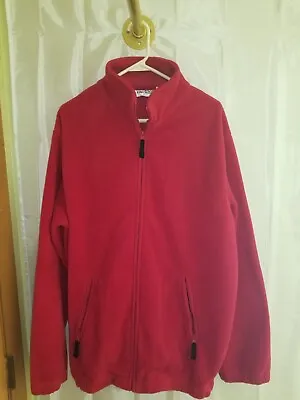 Red KingSize Brand Fleece Jacket Zip Up  XL • $16.99