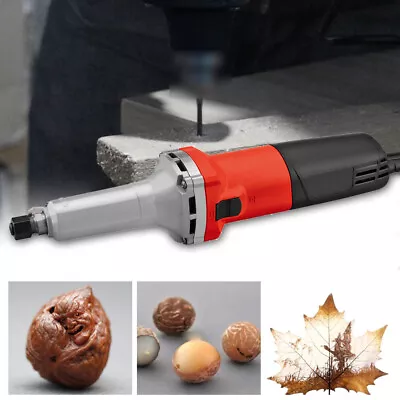 600W Electric Straight Die Grinder Handheld Variable Speed Grinding Machine 6mm • £46.98