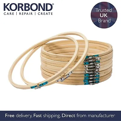 Korbond Embroidery Hoop Bundle - X12 Cross Stich Hoops - 6 8 10 Inch Options • £16.90