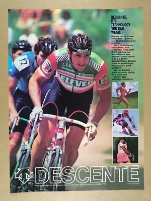 1984 Descente 7-Eleven Cycling Team Cyclist Photo Vintage Print Ad • $9.99