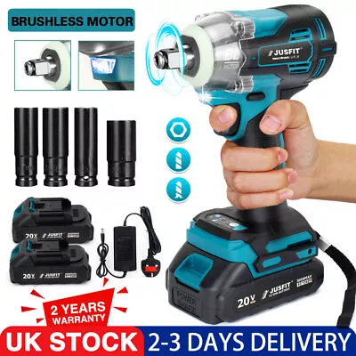 Cordless Impact Wrench Electric Drill Gun 1/2  Ratchet Driver Battery For Makita • £34.95