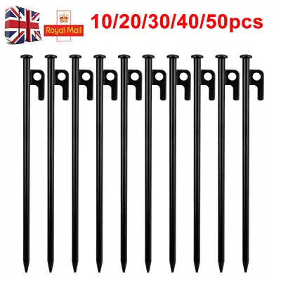£15.99 • Buy 300mm Heavy Duty Gazebo Tent Pegs Commercial Metal Steel Marquee Stakes Nail In