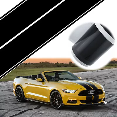 For Ford Mustang Black Rally Racing Stripes Hood Roof Trunk Decal Sticker Wrap • $48.99