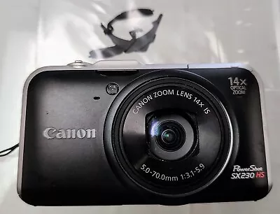Canon PowerShot SX230 HS 12.1MP Digital Camera - Black • $20