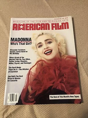 American Film Magazine - Madonna Photograph Cover  Who's That Girl?  July 1987 • $8