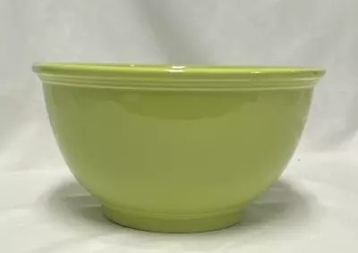 Vintage Homer Laughlin Fiesta Kitchen Kraft 10  Rhythm Chartreuse Mixing Bowl • $50