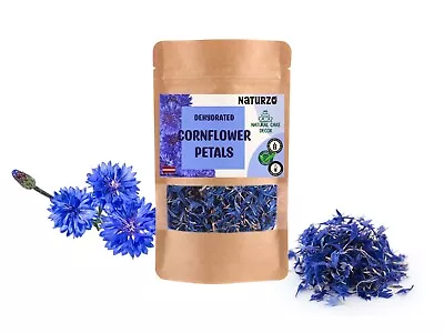 Edible Blue Cornflower Petals Dried Food Decor Chocolate Drink Blossom | 250ml • £7.71