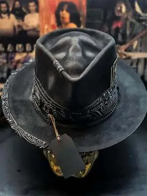 Hot Mens Festival Felt Cowboy Hat Cosplay Punk Party Halloween Bowler Cap Women • $12.99