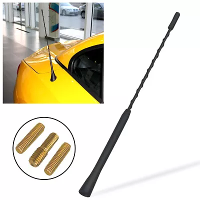 11” Car Roof Antenna Aerial Mast Whip Signal Amplified Stereo Radio Universal UK • £4.49