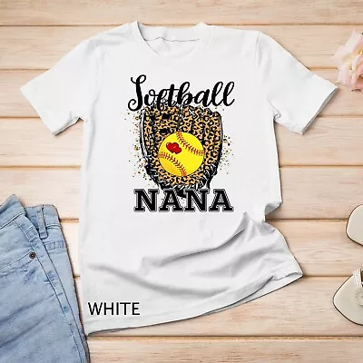 Softball Nana Leopard Game Day Gift For Mother Player Lover Unisex T-shirt • $16.99