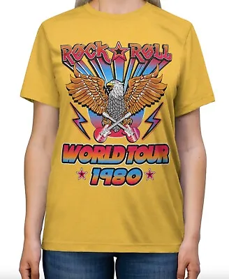 Rock Roll Eagles Band World Tour 1980 Retro T-Shirt Gift For Fans Music • $15.19