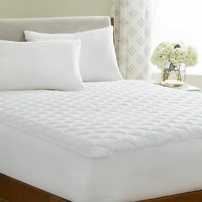£10.99 • Buy Extra Deep 12 /30cm Quilted Matress Mattress Protector Fitted Bed Cover All Size