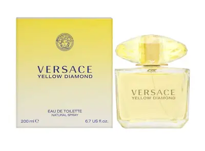 Versace Yellow Diamond Eau De Toilette Spray For Women 6.7oz New Sealed Box • $97.86