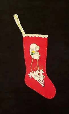 Vintage 1960's Christmas Stocking • $12