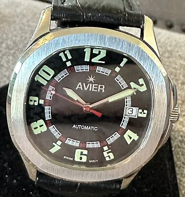 Rare! Super Nice AVIER Torino Swiss Made ETA 2824-2 Automatic Wrist Watch Nice! • $131.39