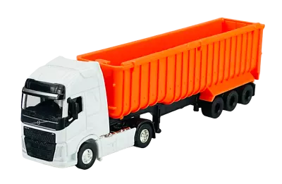 Welly Volvo Fh White + Dumper Trailer Truck 1:64 Die Cast Metal New In Box 68056 • $14.90