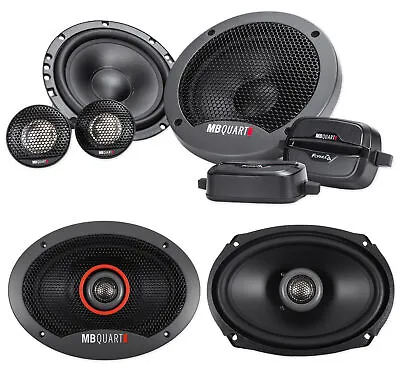 Pair MB QUART FSB216 6.5  280 Watt Component Speakers+(2) 6x9  Coaxial Speakers • $94.80
