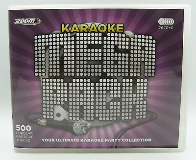 £39.95 • Buy Zoom Karaoke Mega Pack - 500 Songs - 26 CD+G Discs In Handy Storage Box Set 