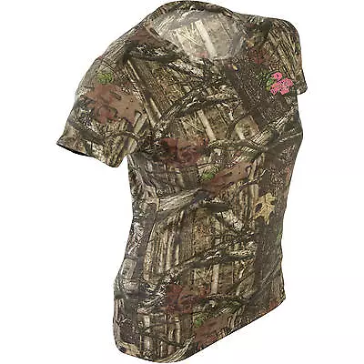 Mossy Oak Break-up Infinty Women's/Ladies Camo Short Sleeve Crew T-Shirts: S-2XL • $9.99